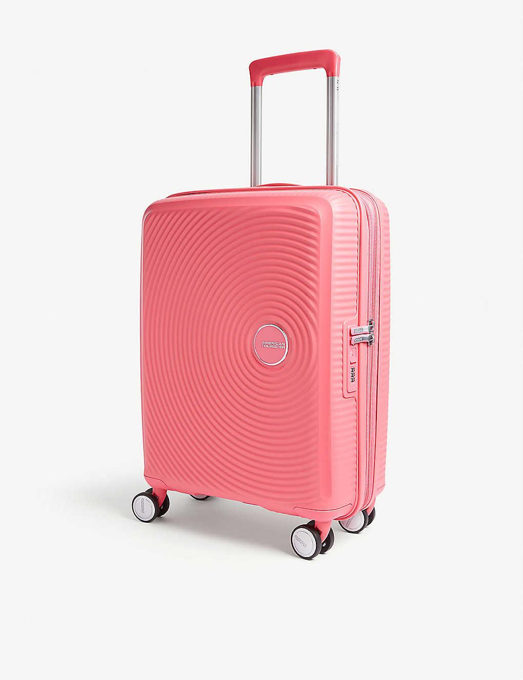 American Tourister Soundbox Expandable Four-wheel Cabin Suitcase 55cm in  Pink | Lyst