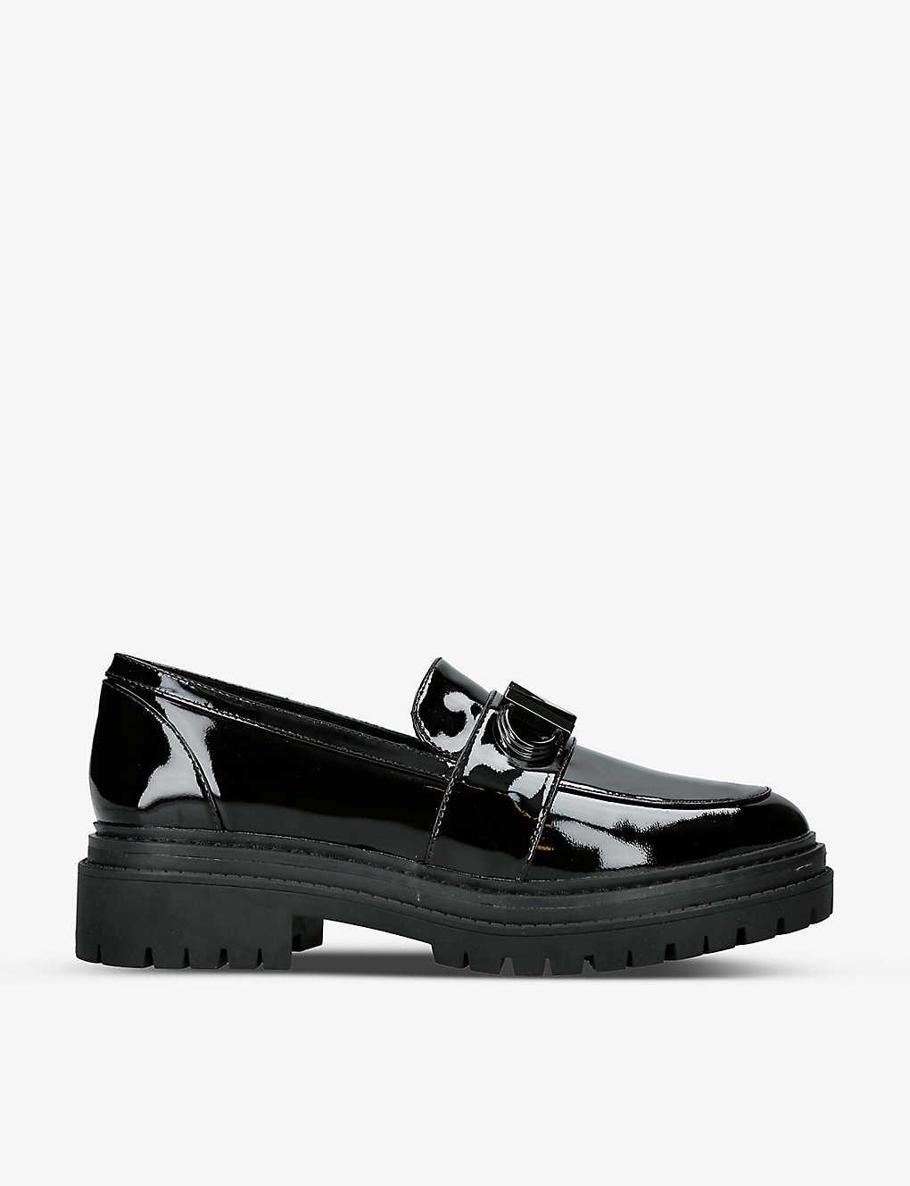 MICHAEL Michael Kors Parker Lugsole Patentleather Loafers in Black Lyst