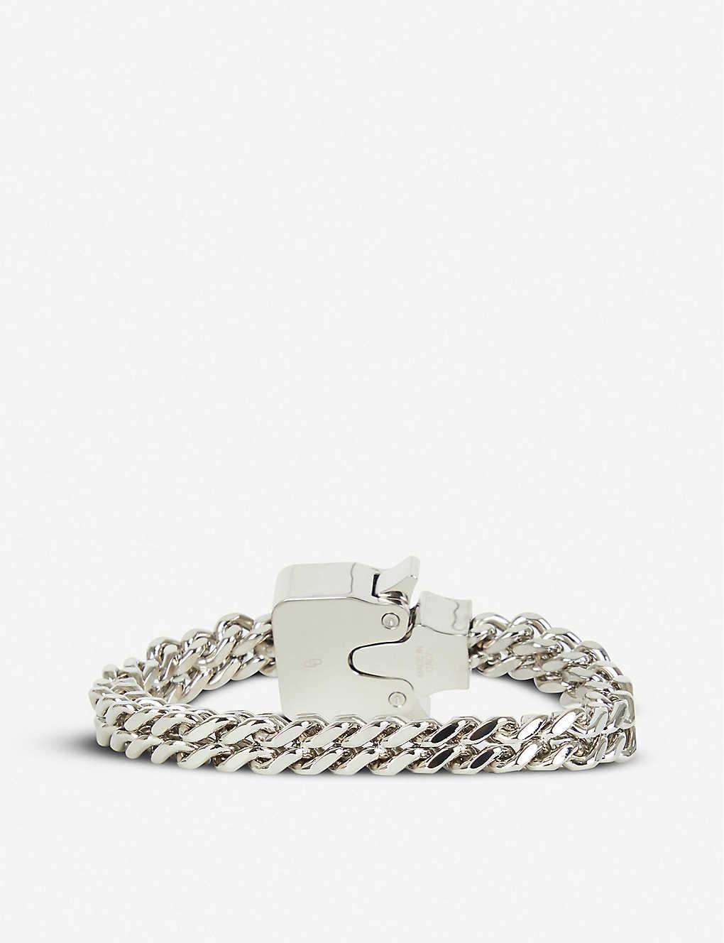 1017 ALYX 9SM Cubix Mini Silver Chain Bracelet in Metallic for Men 