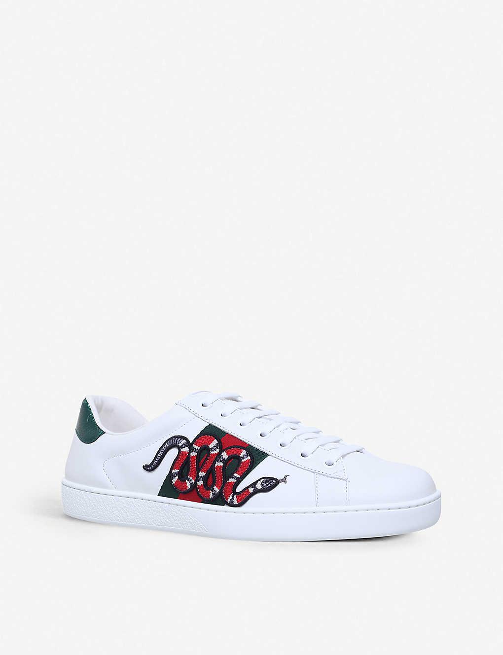 gucci snake trainers mens