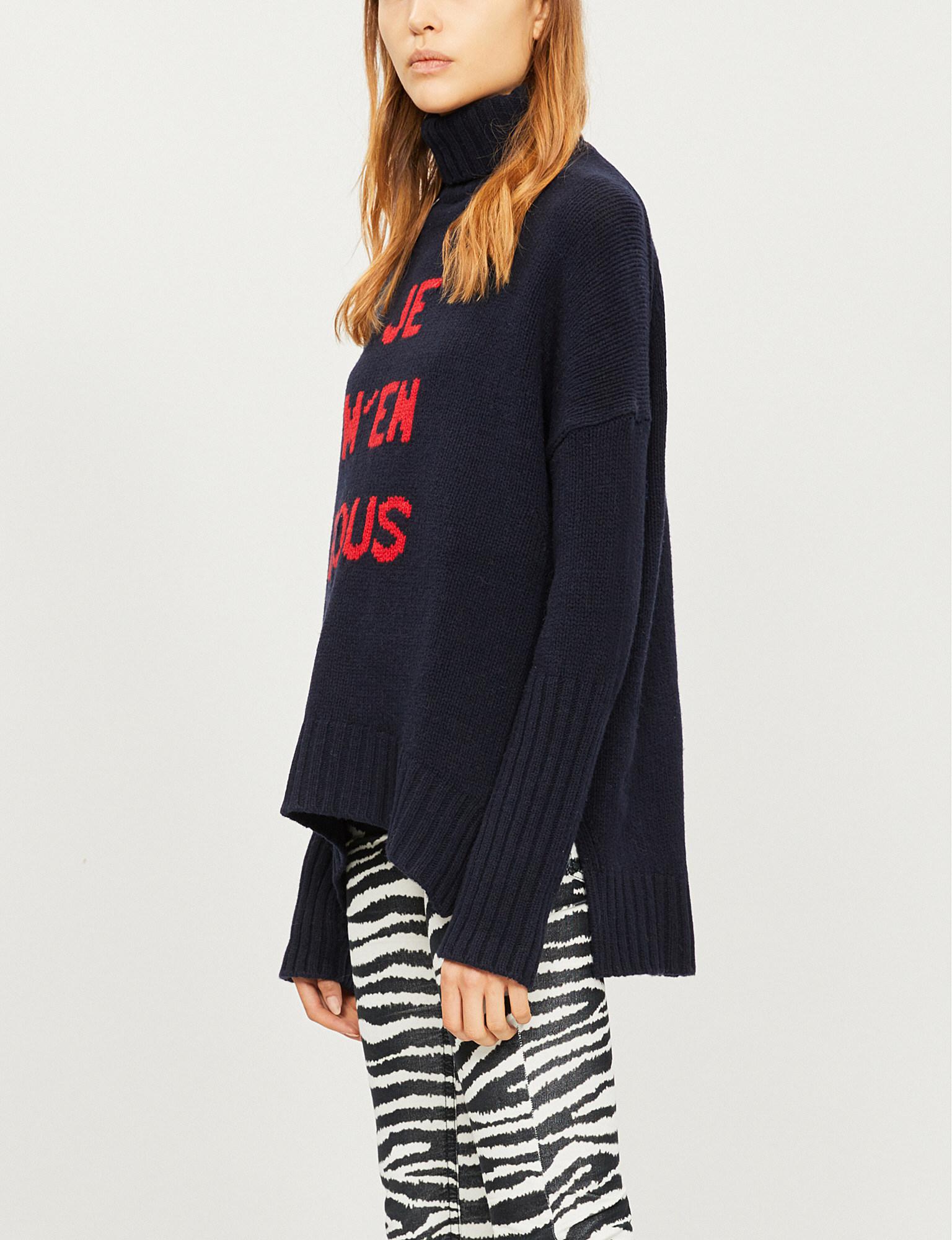 french slogan jumper