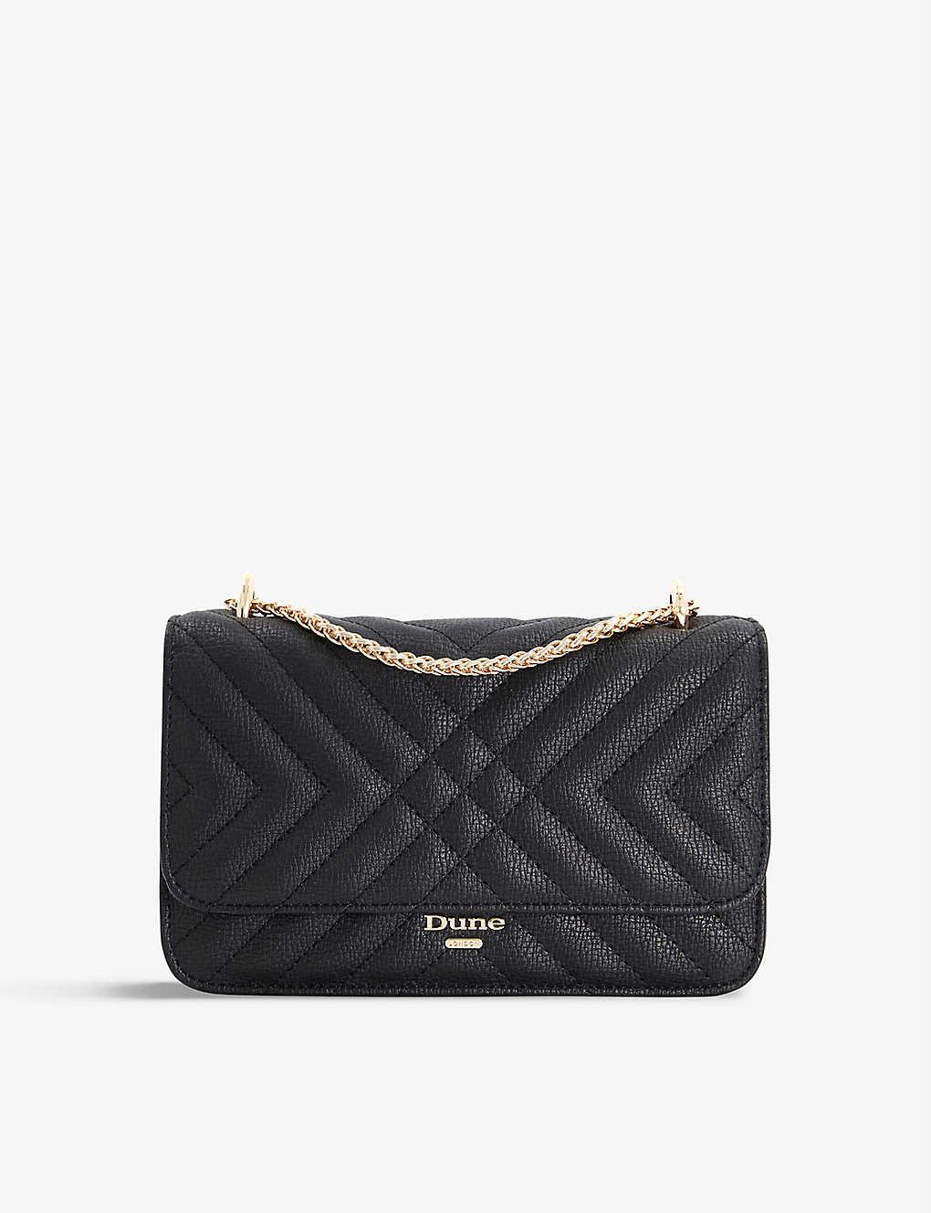Dune Edorchie Quilted Faux-leather Shoulder Bag in Black | Lyst