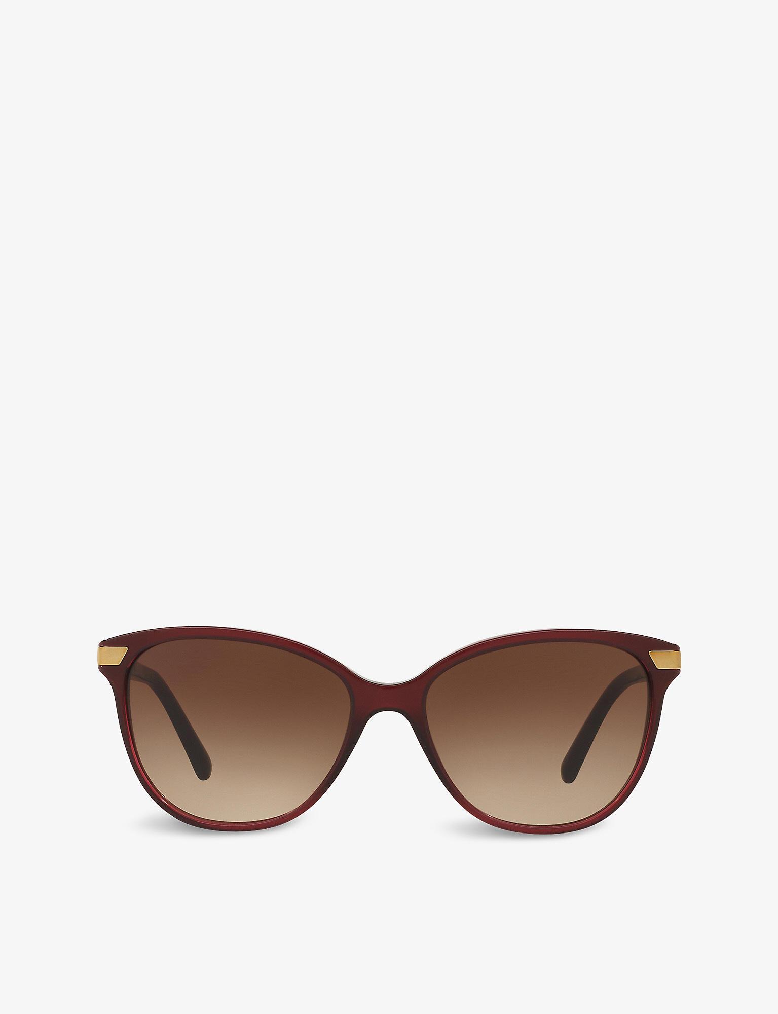 Burberry B4216 Squareframe Acetate Sunglasses in Red Lyst