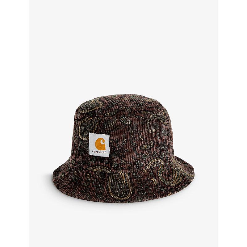 Carhartt Cord Paisley Cotton-corduroy Bucket Hat in Brown for Men