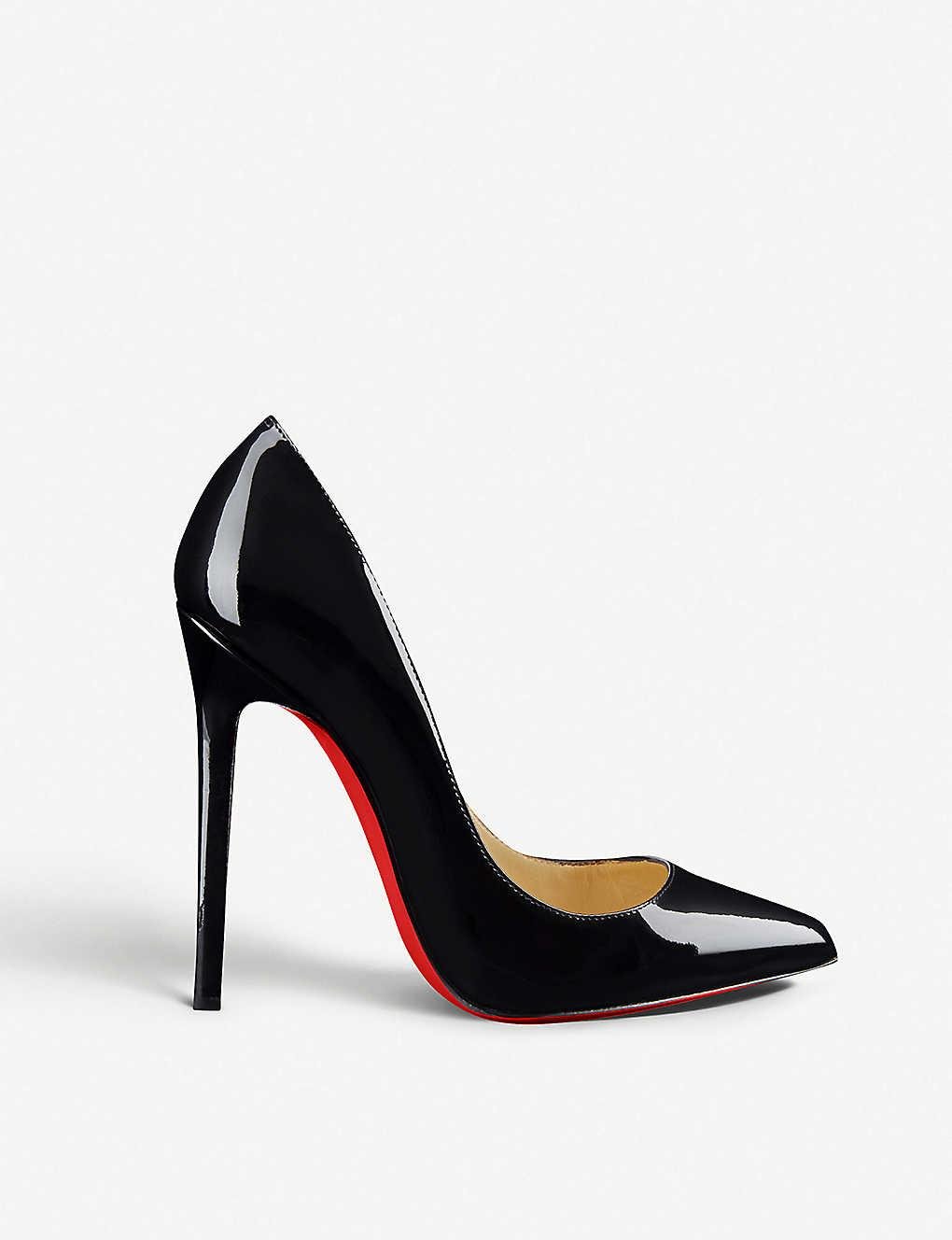 Christian Louboutin Black Patent Calf New Simple 120 37 Pumps - MyDesignerly