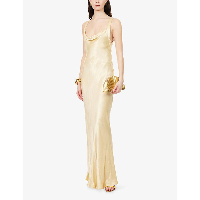 Bec & Bridge Gia Halterneck Satin Maxi Dress in Metallic | Lyst Bec & Bridge Gia Halterneck Satin Maxi Dress in Metallic | Lyst