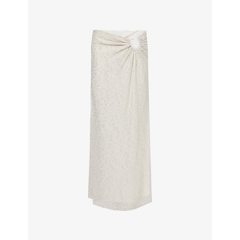 【Christopher Esber】 Space-dyedプリーツ maxiスカート Space-dyed pleated maxi skirt in grey - Christopher Esber