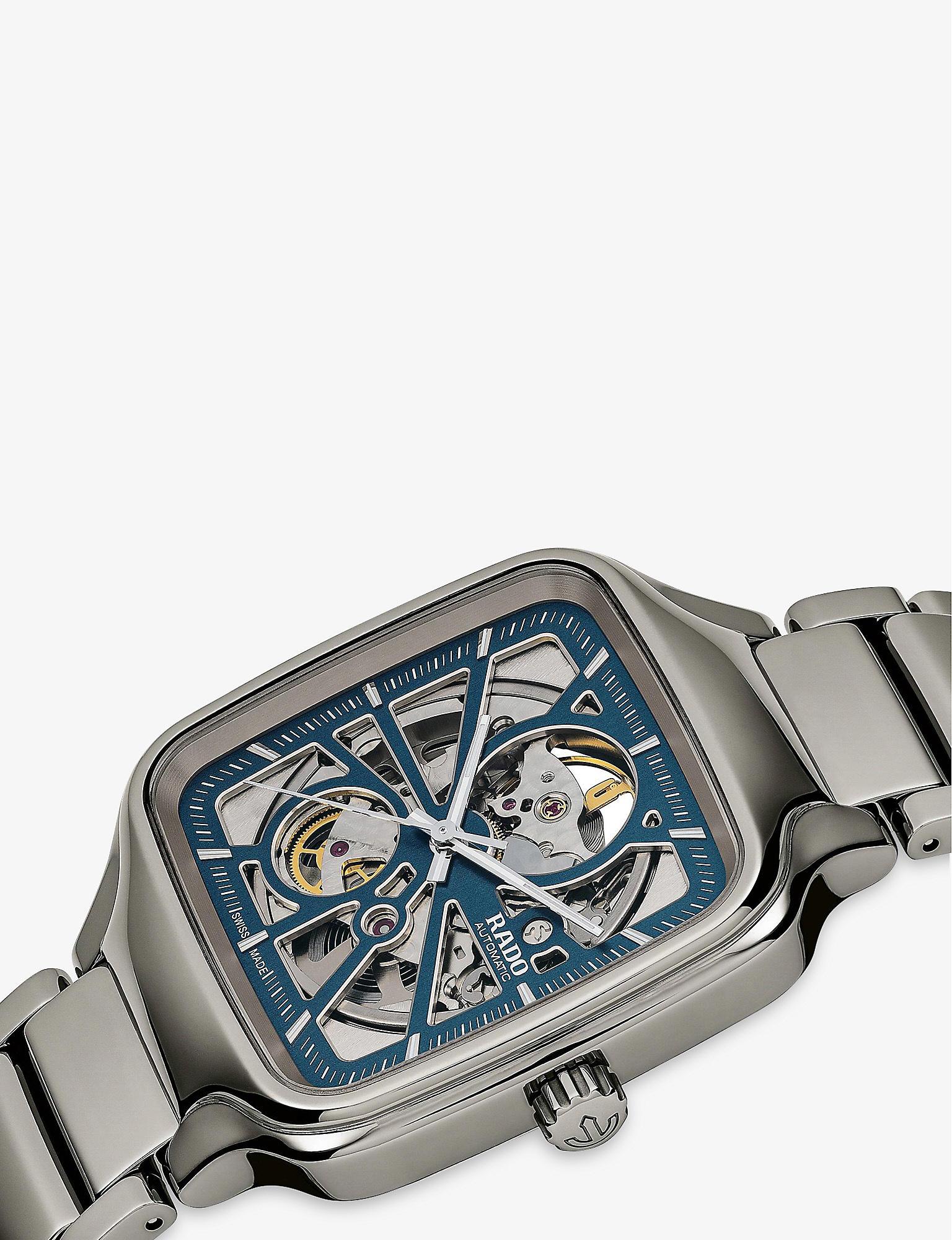 Rado R27083202 True Square Automatic Open Heart High-tech Ceramic Watch in  Grey (Gray) for Men | Lyst