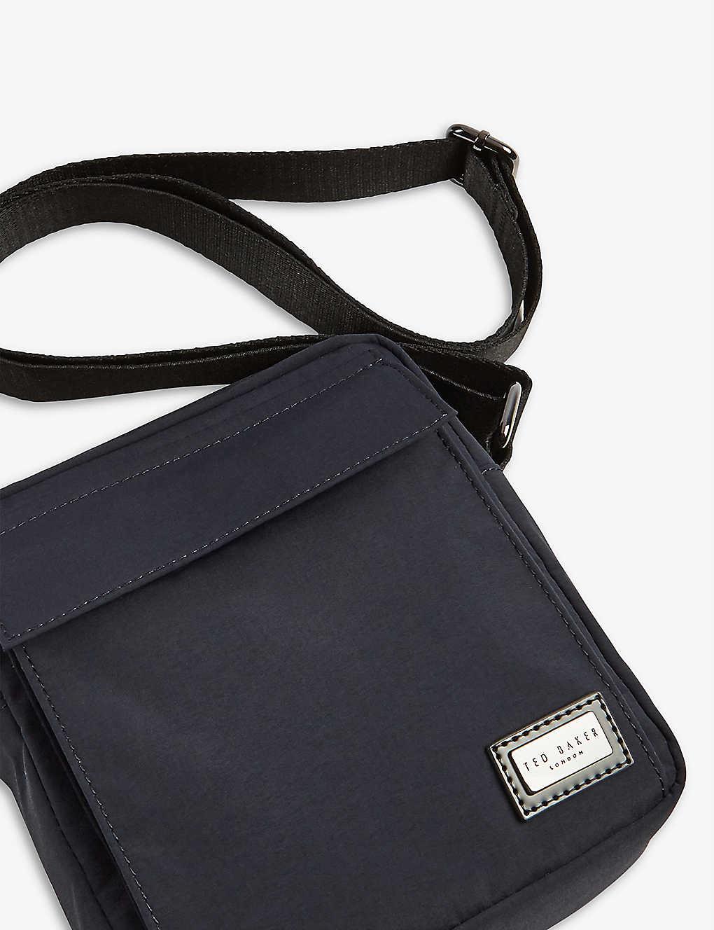 Ted Baker London MATEE Nylon Flight Bag, Black: Handbags