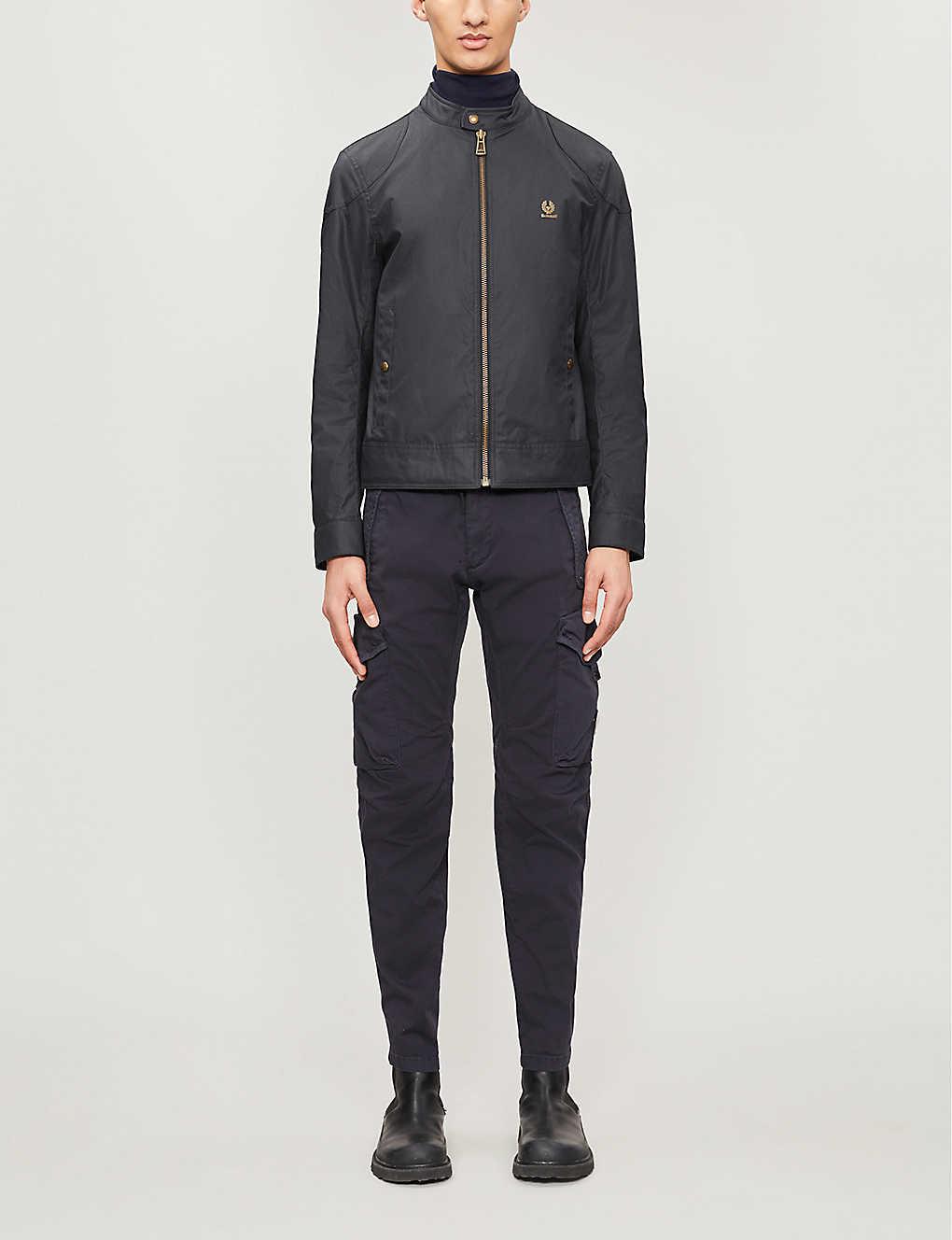 Belstaff Kelland Waxed Cotton Jacket in Blue for Men | Lyst