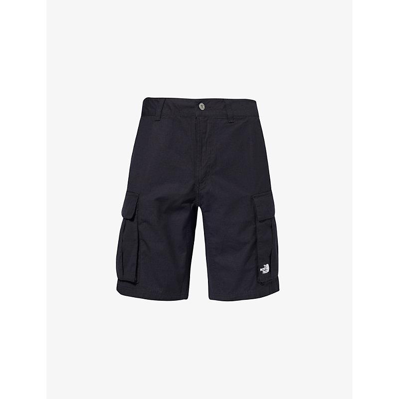 The North Face embroidered-logo knee-length shorts - Black