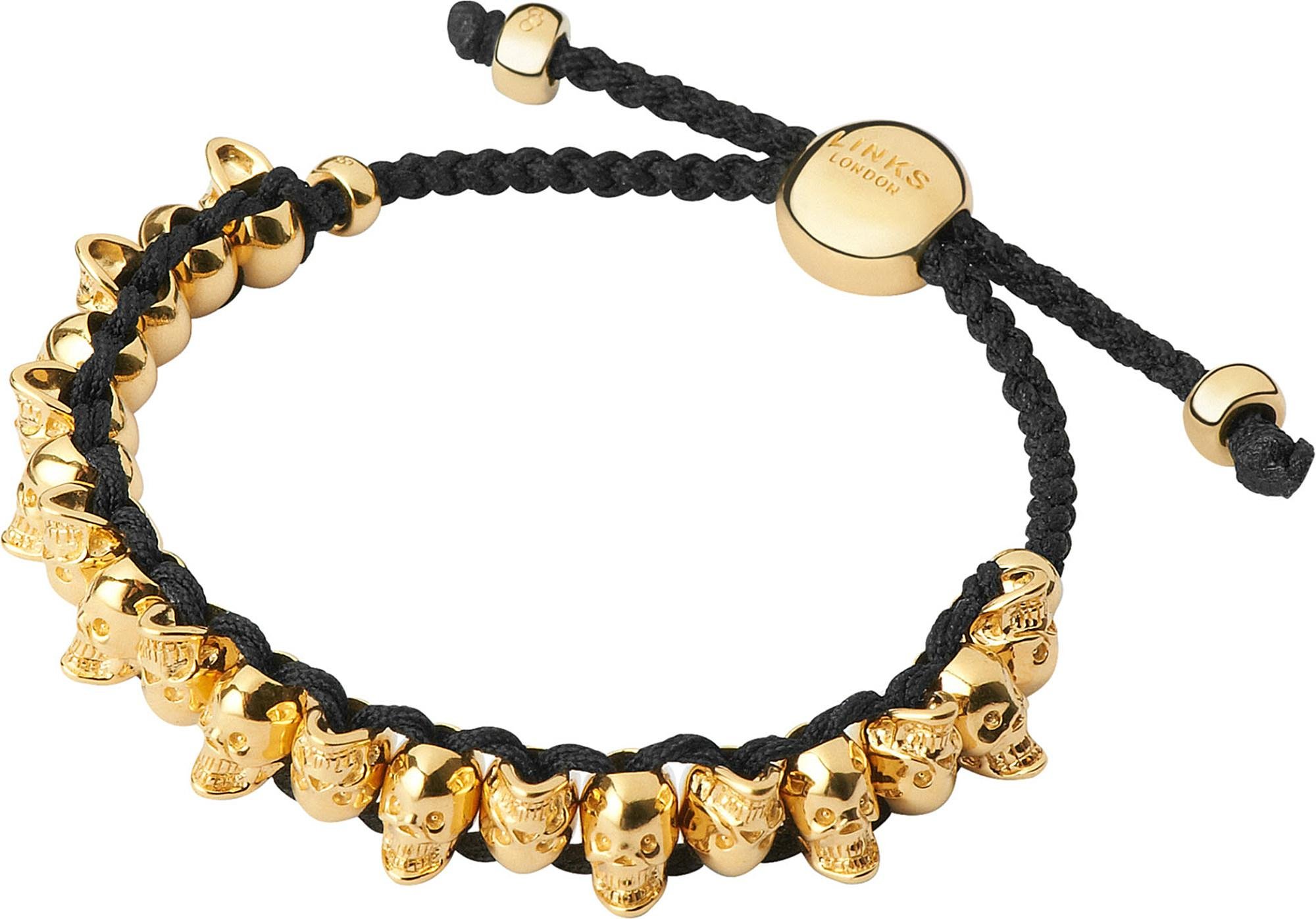 Links of London Yellow Gold Skull Friendship Bracelet in Metallic | Lyst