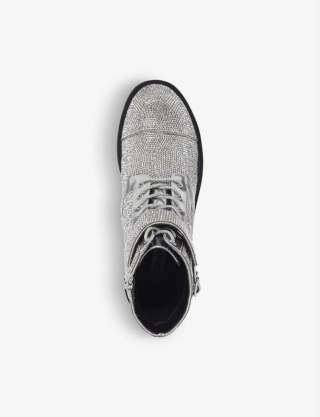 dune silver boots