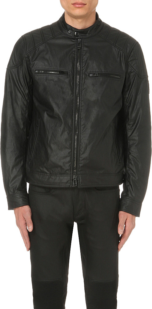 Belstaff Linford Waxed-cotton Jacket in /b/l/a/c/k/ (Black) for Men - Lyst