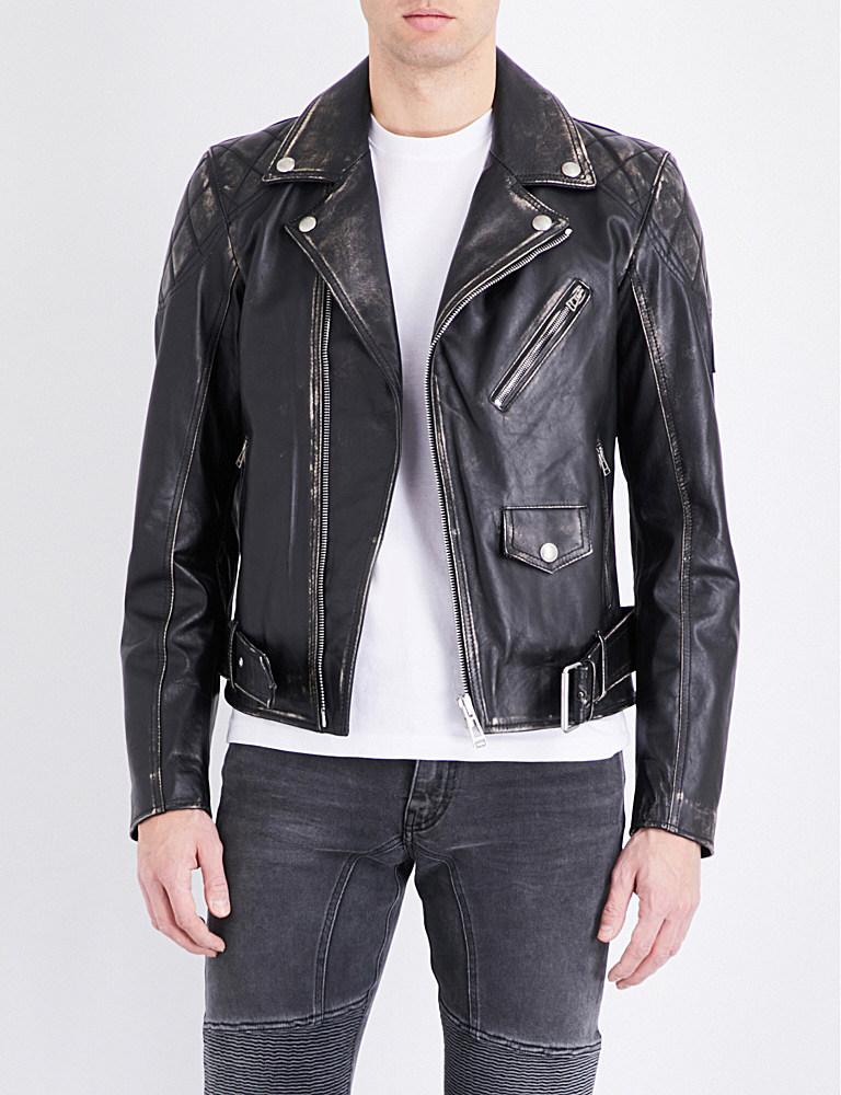 Belstaff Arlingham Leather Jacket in Black for Men - Lyst