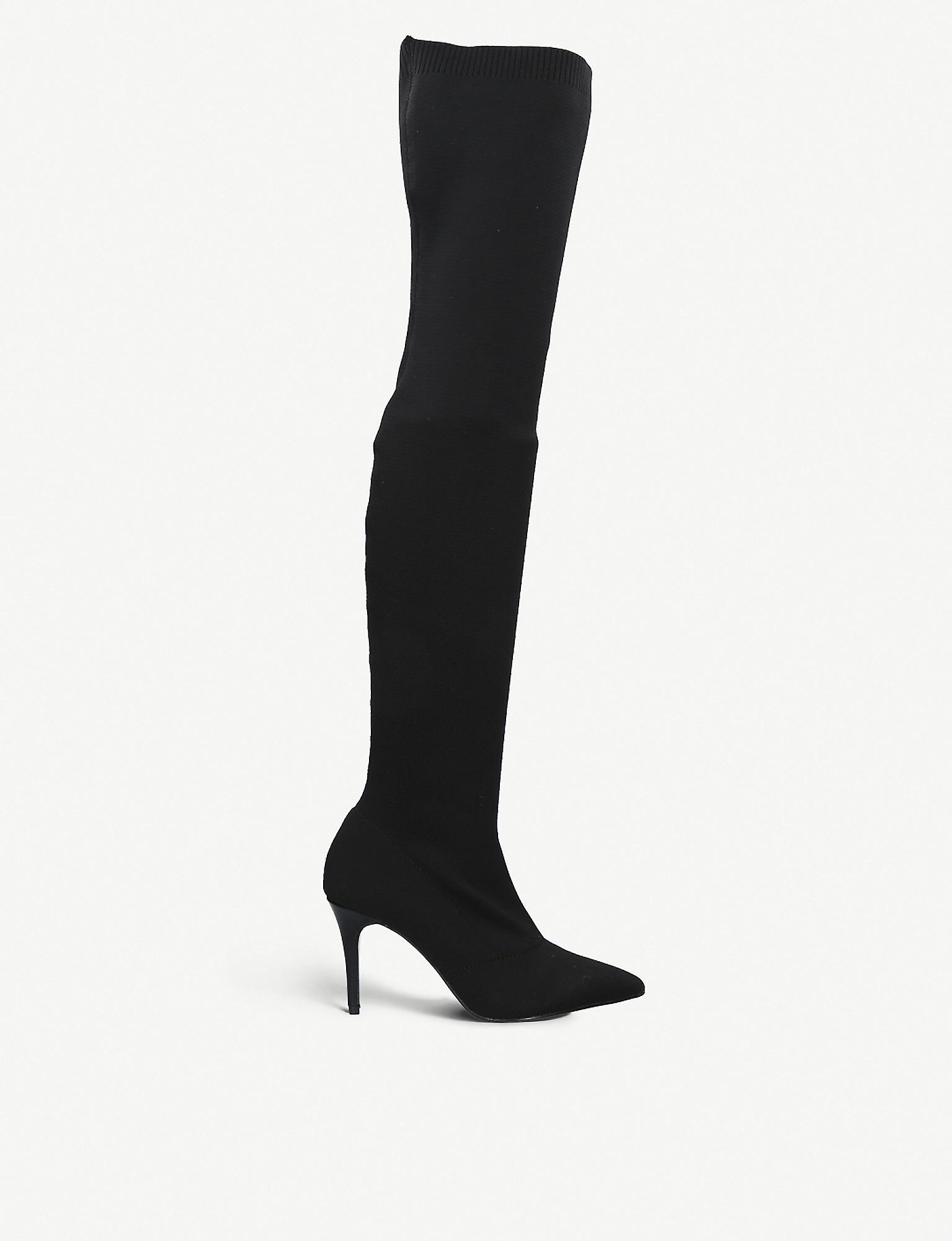 kurt geiger black knee high boots