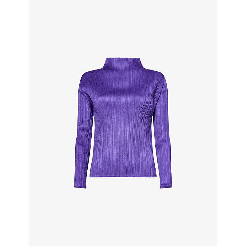 Purple Pleats Please Issey Miyake Tops for Women | Lyst
