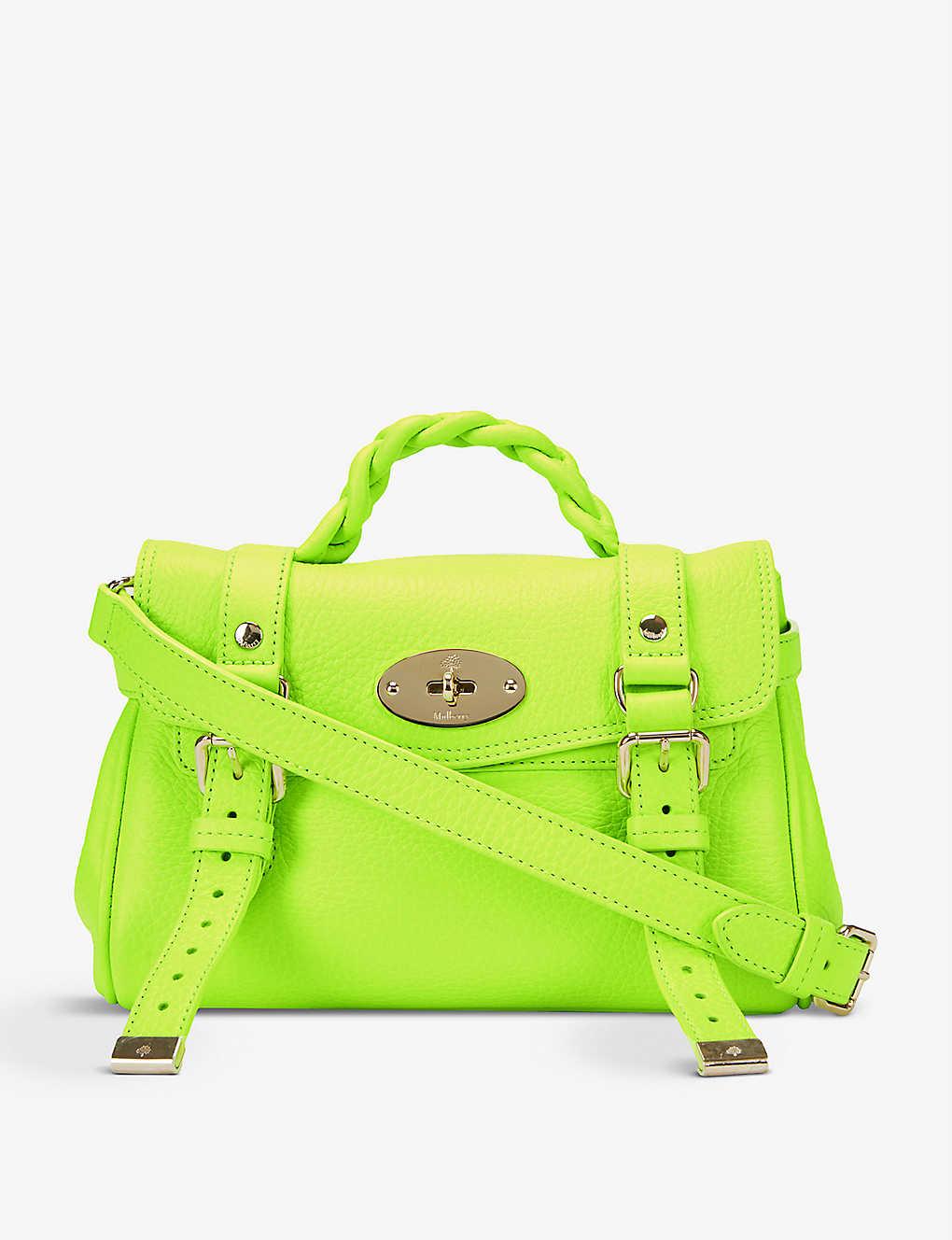 Indsigt Erhvervelse Ithaca Mulberry Mini Alexa Leather Satchel in Green | Lyst