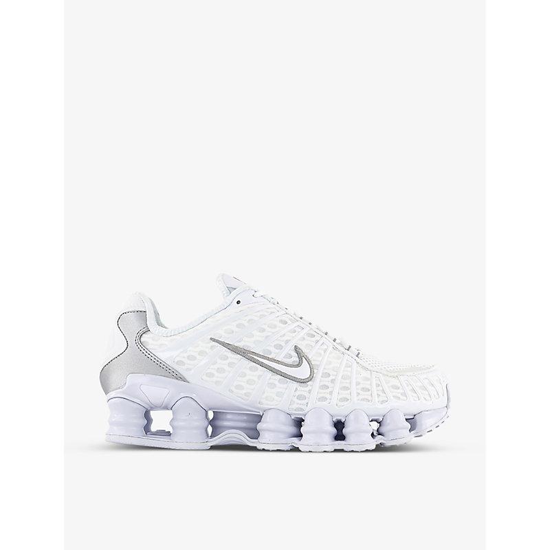 Nike Shox Tl Leather, Mesh And Shell Low-top Trainers in White | Lyst