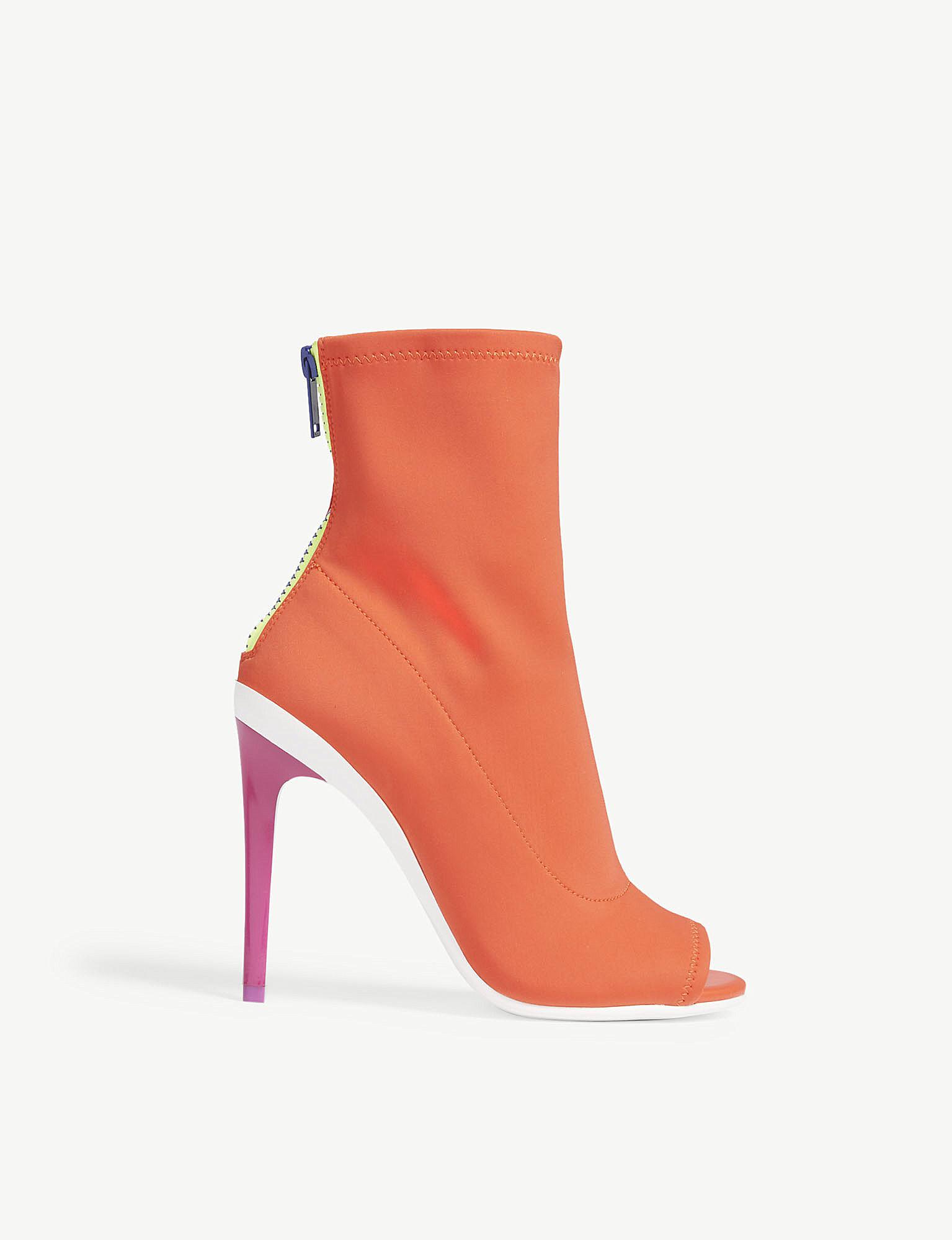 ALDO Ulyssia Peep Toe Shoe in Orange - Lyst