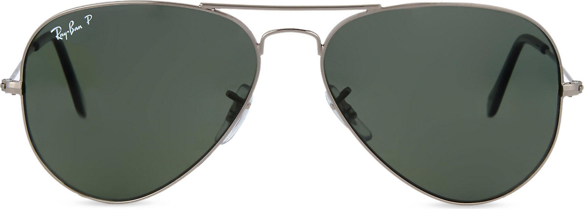 Ray-Ban Black Original Aviator Gunmetal-frame Sunglasses Rb3025 58 for Men  | Lyst
