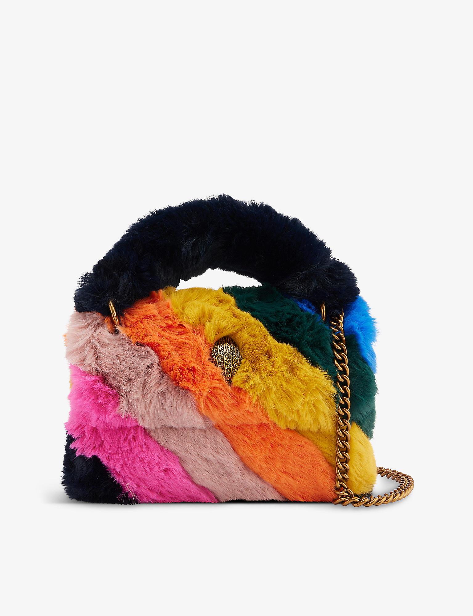 Kurt Geiger Kensington Rainbow Fauxfur Crossbody Bag in Blue Lyst UK