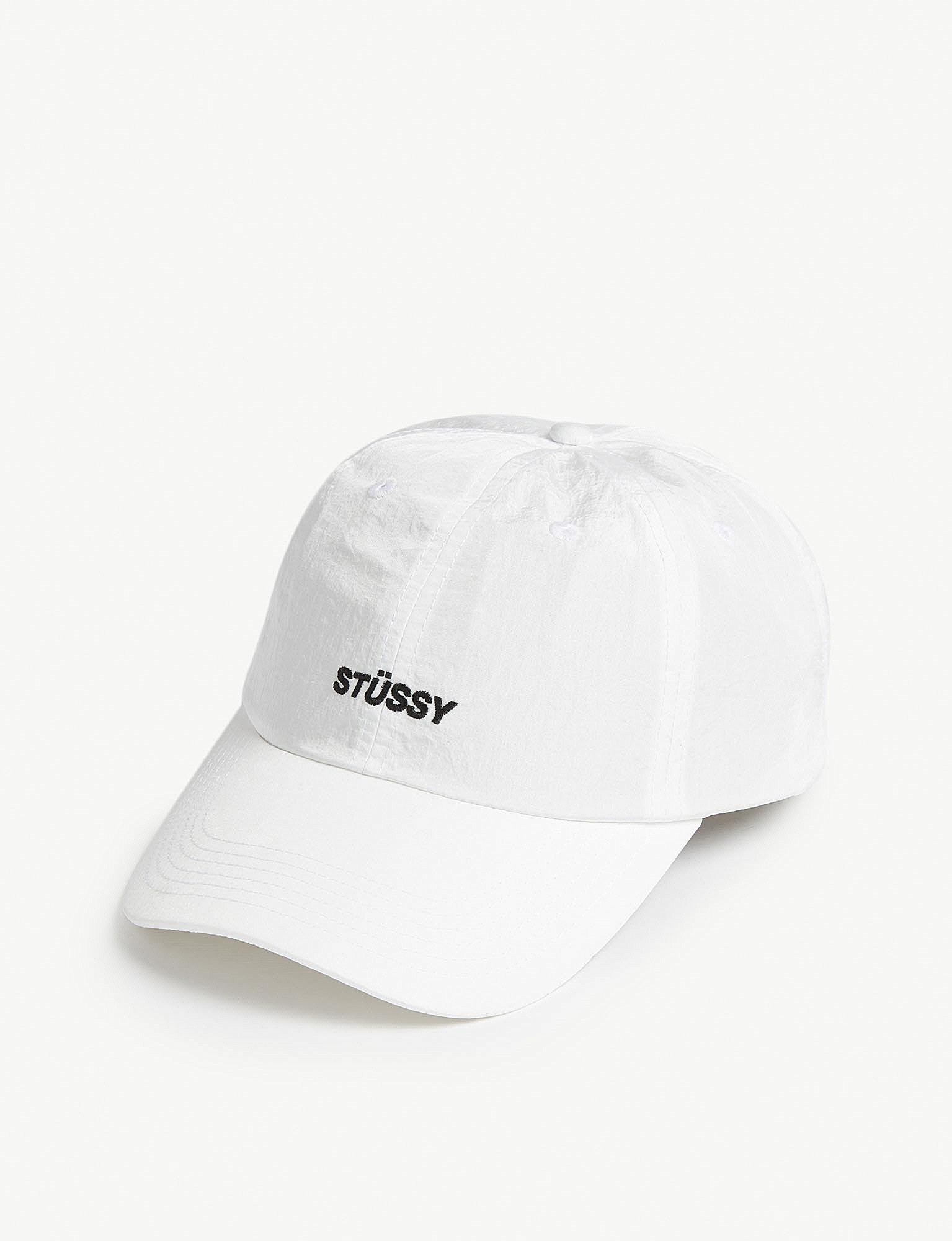 stussy white cap