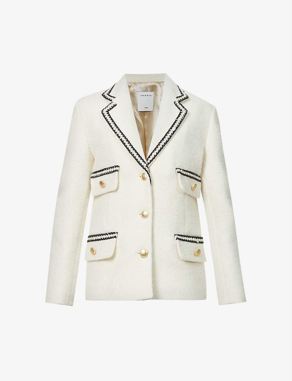 Sandro Noella Single-breasted Woven Blazer | Lyst