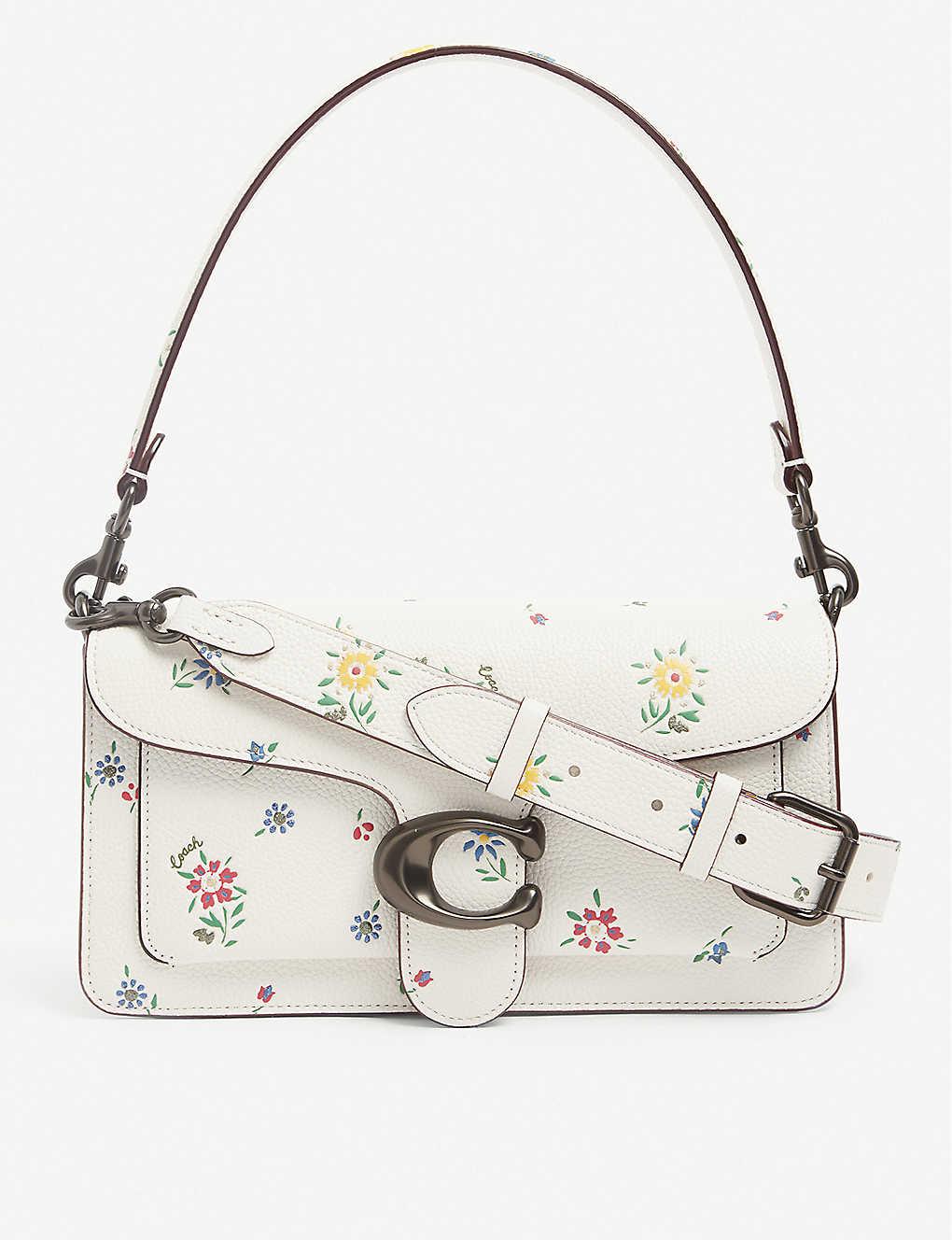 Coach Mara Hobo handbag with floral cluster print. Colors bag: black, white.  - YouTube