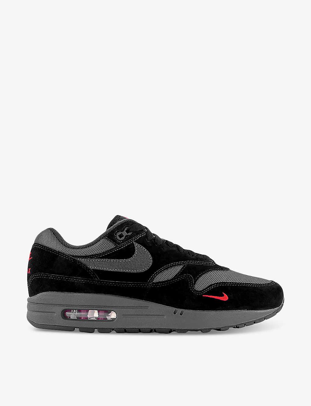 Nike Air Max 1 Leather Low-top Trainers in Black for Men | Lyst