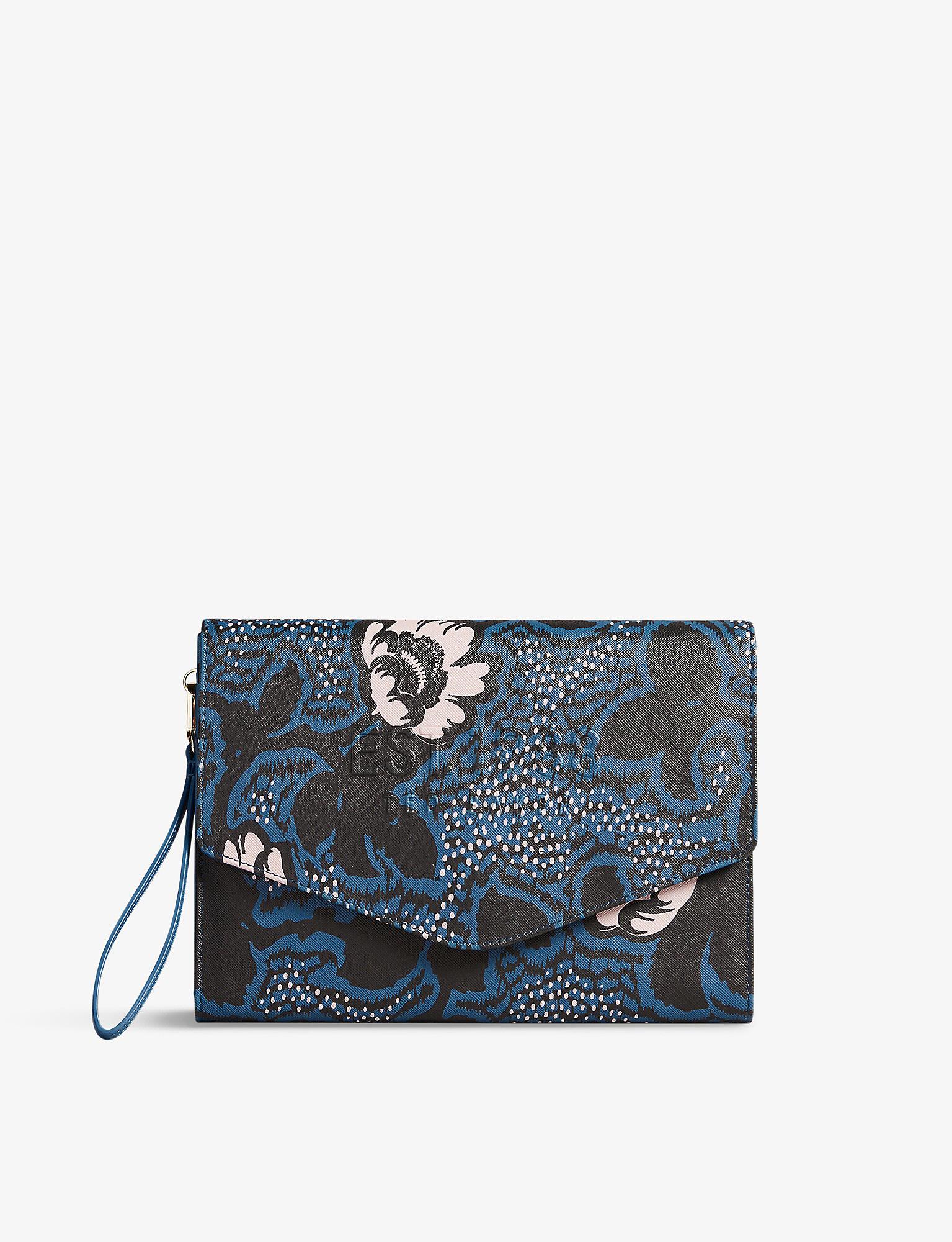 Ted baker top blue leather
