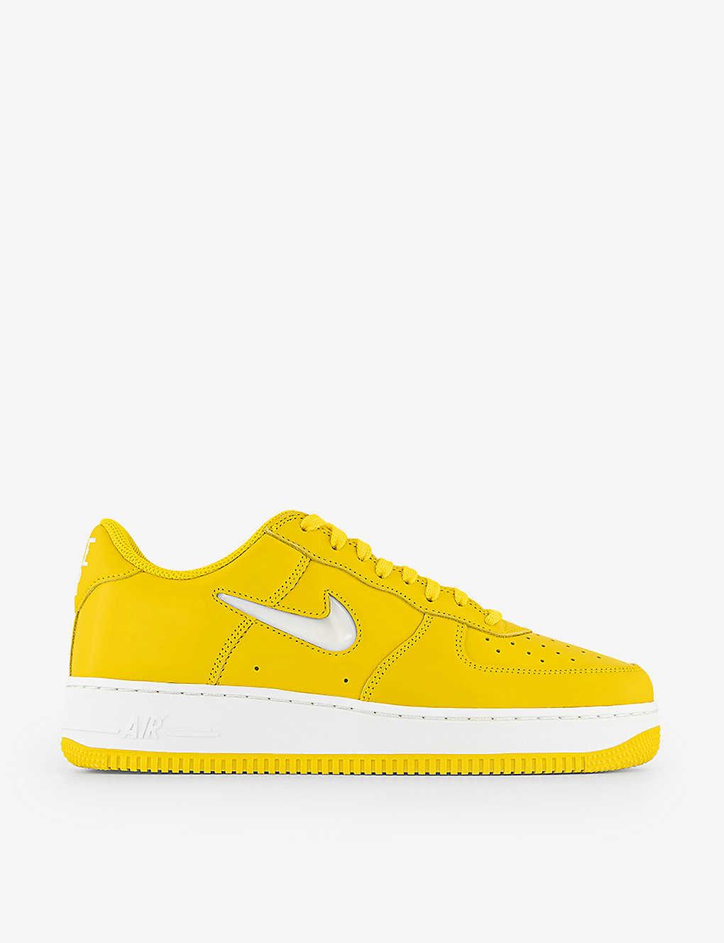 Nike Air Force 1 '07 Leather Low-top Trainers in Yellow for Men | Lyst