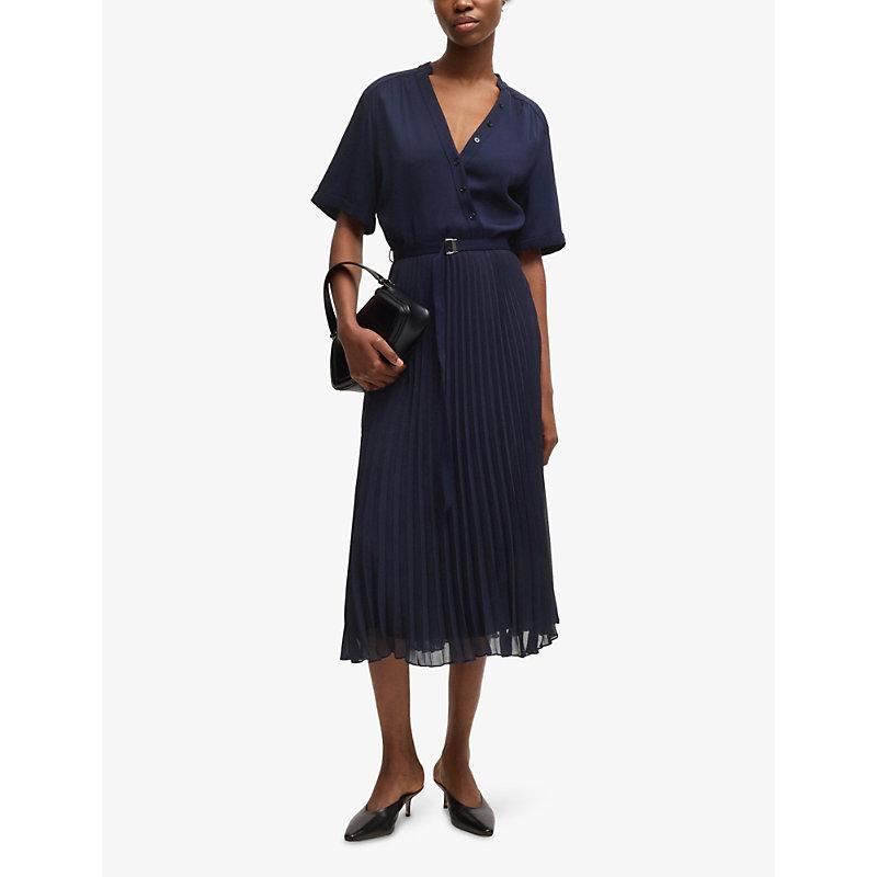 bardot diana midi dress Black Cotton Shirred Bardot Midi Dress 14