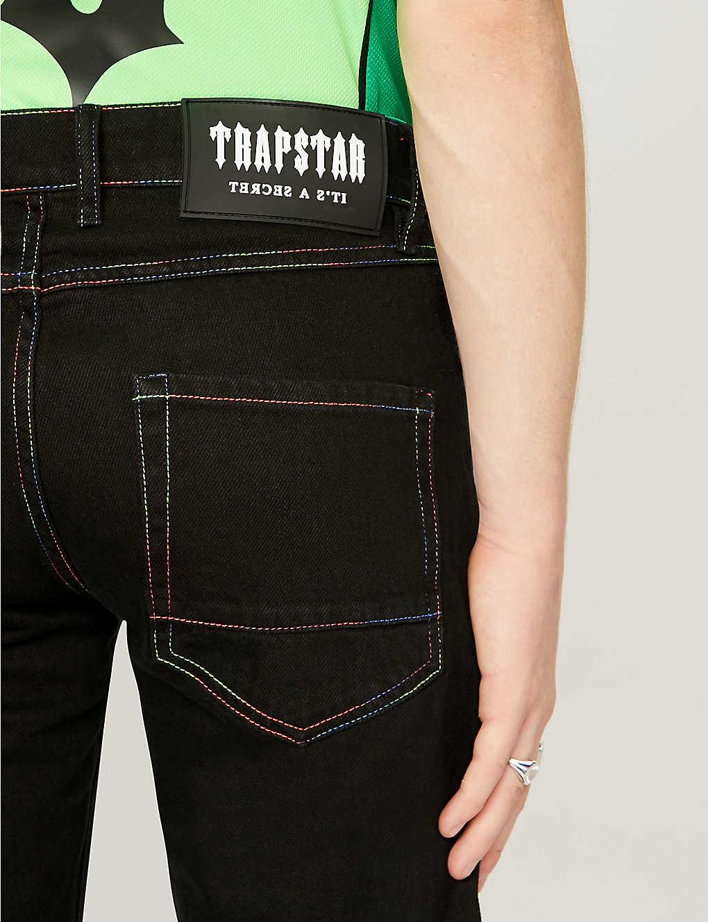 Trapstar Spectrum Straight Jeans in Black for Men | Lyst