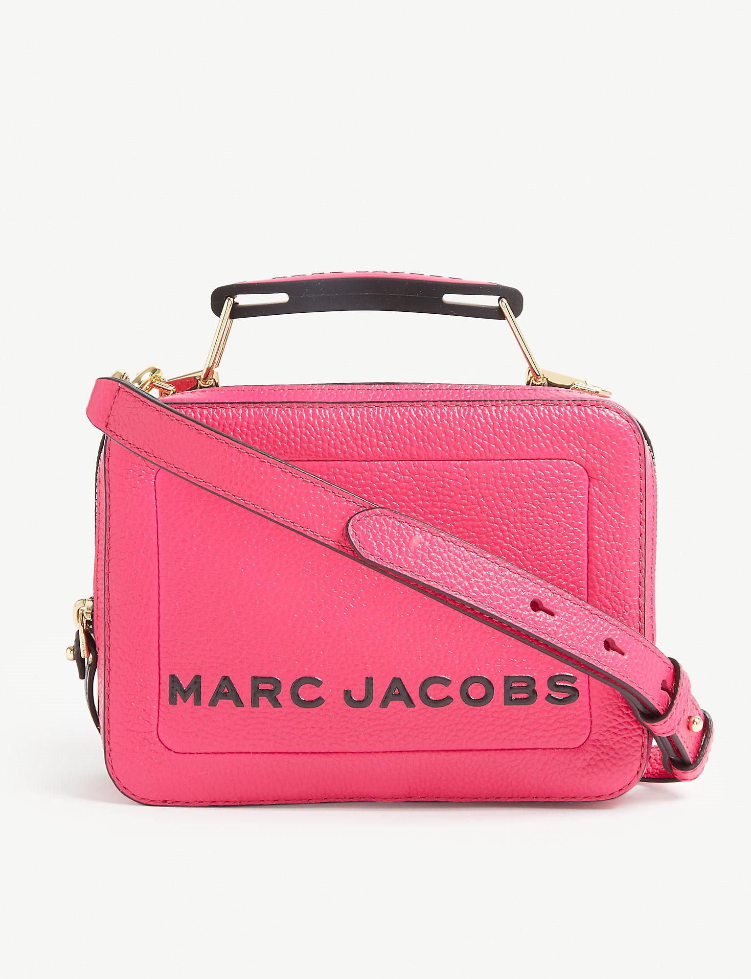 Marc Jacobs The Box Bag Leather Cross-body Bag in Pink - Lyst