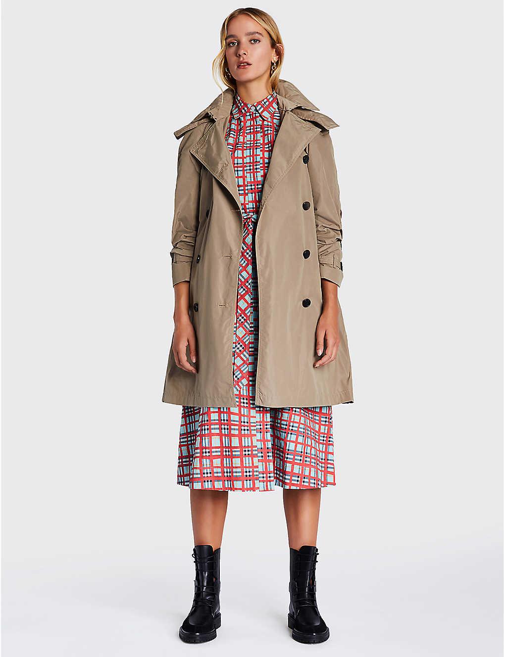 burberry amberford cotton trench coat