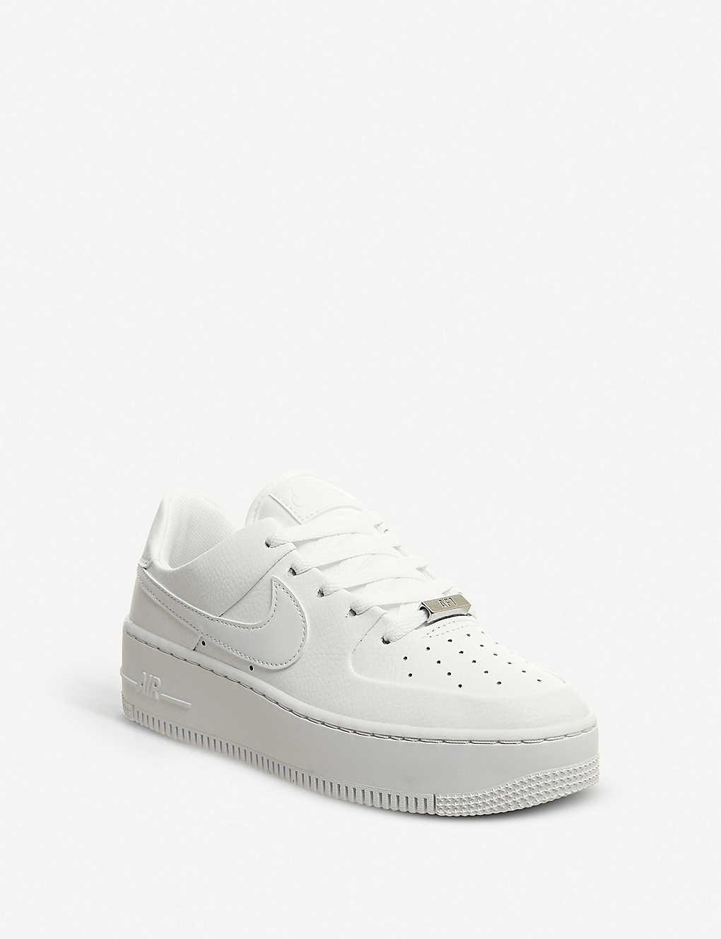 nike air force 1 sage trainers white