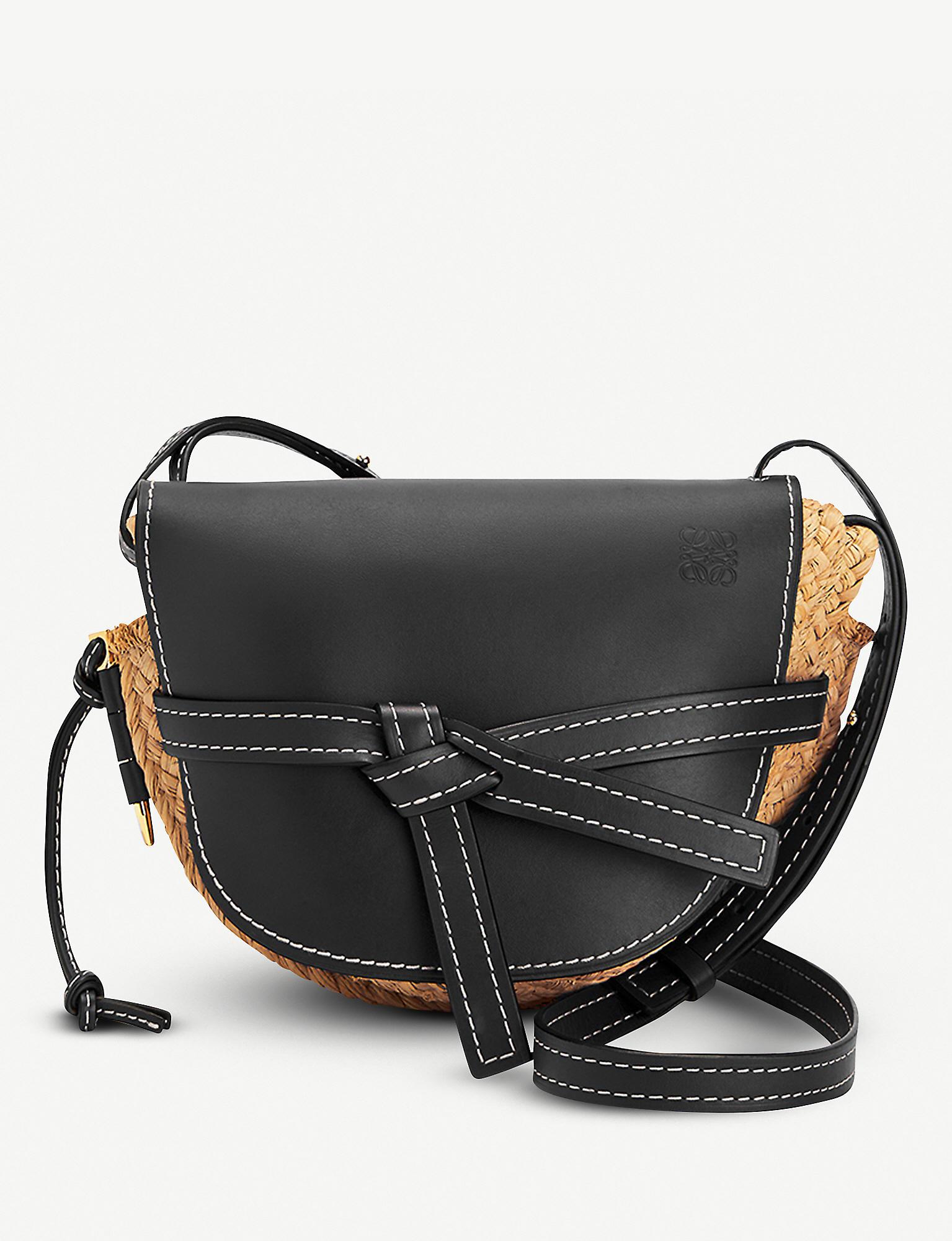 loewe small straw bag