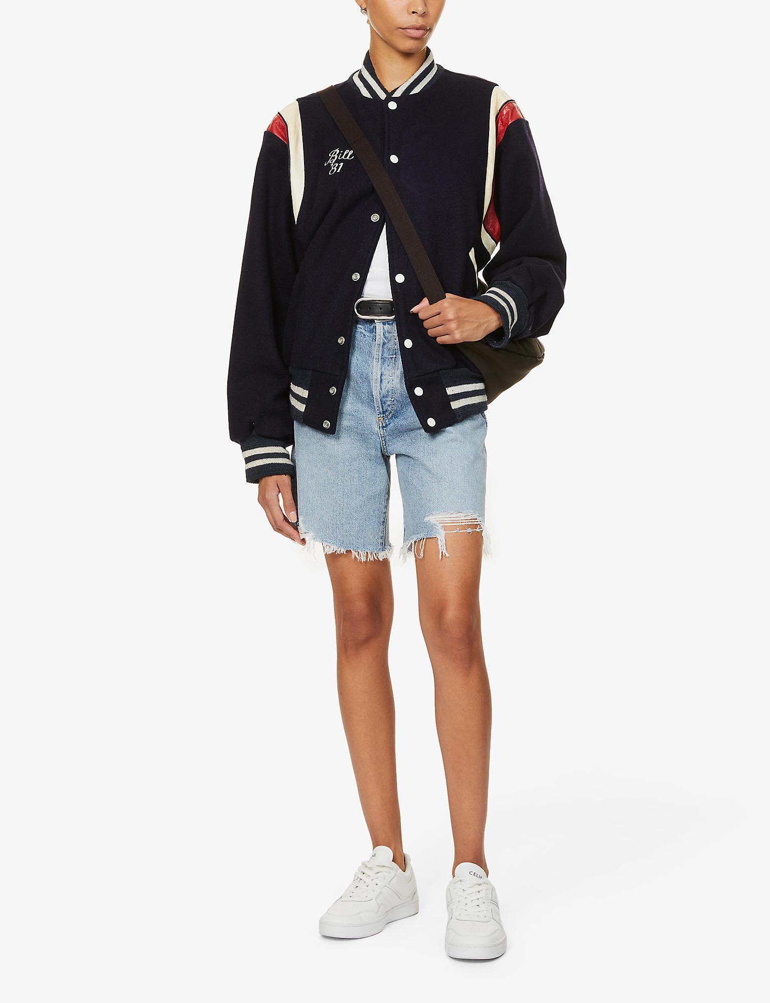 Citizens of humanity camilla frayed denim shorts