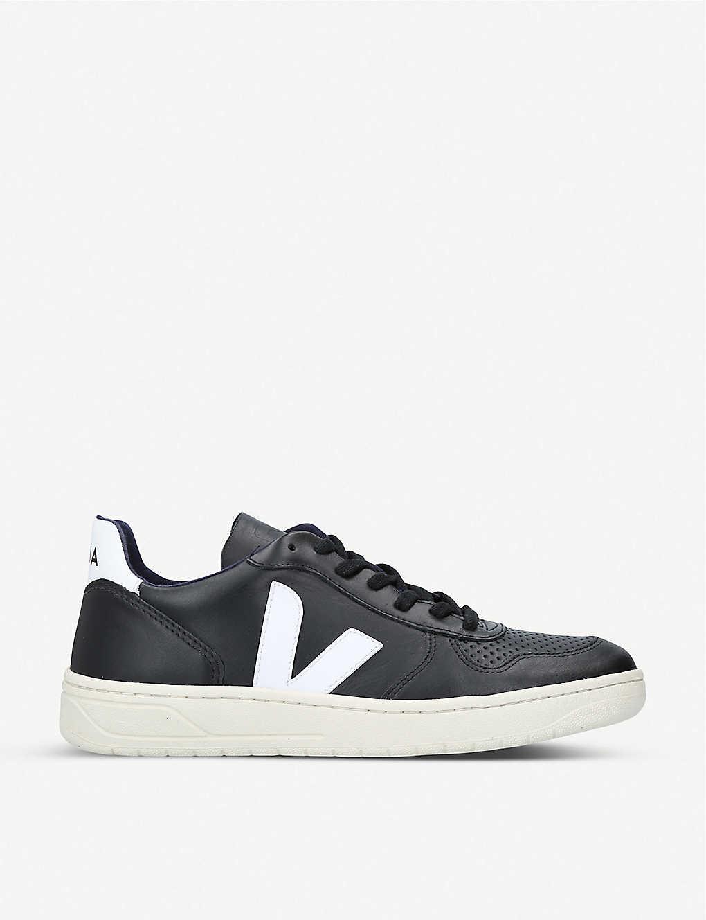 veja v10 leather trainers