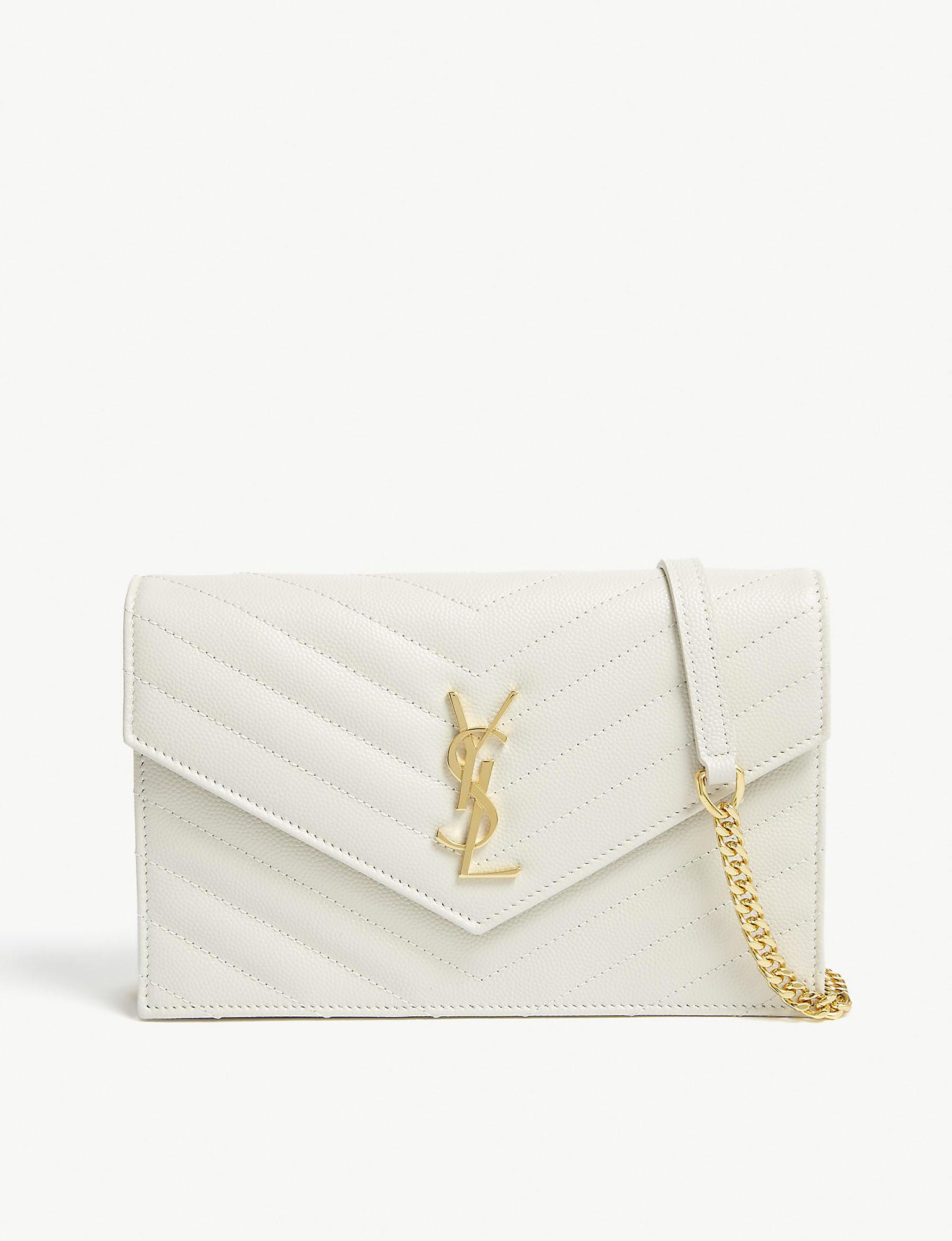 Saint Laurent Monogram Quilted Leather Chain Wallet Paul Smith