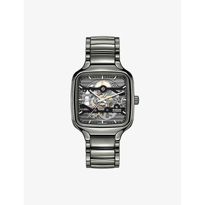 Rado R27125152 True Square Automatic Open Heart Ceramic Automatic Watch in Metallic for Men Lyst UK