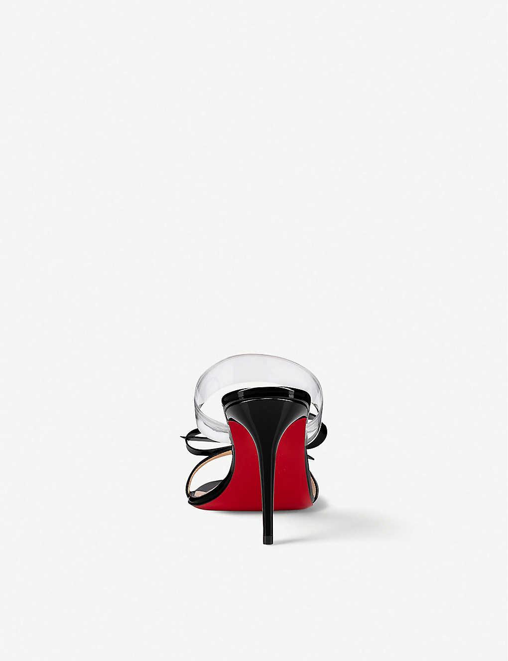 Christian Louboutin Leather Just Nodo 85 Patent/pvc in Black | Lyst