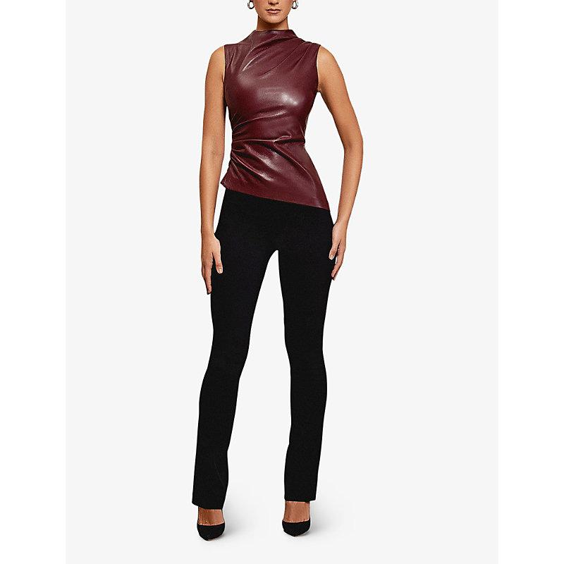 House of cb shop red leather dress