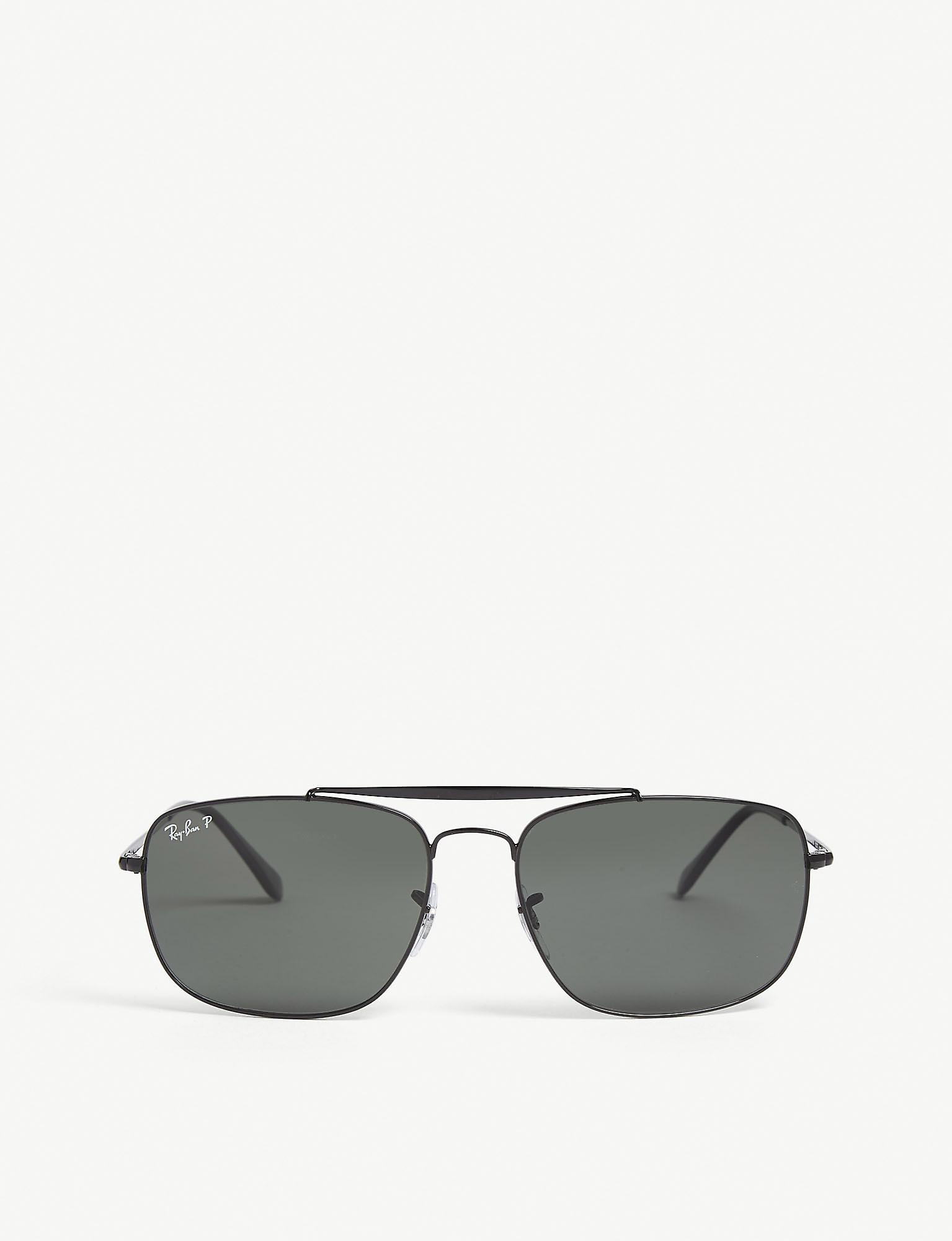 Ray-Ban Square-frame Sunglasses in Black for Men - Lyst