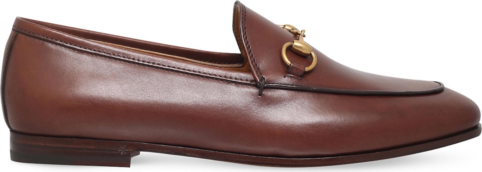Gucci Jordaan Leather Loafers in Dark Brown (Brown) - Save 27% - Lyst