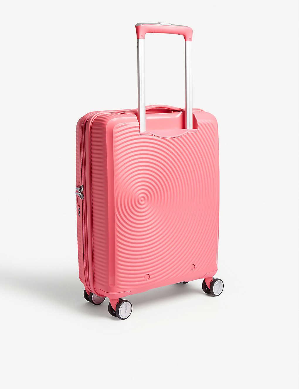 American Tourister Soundbox Expandable Four-wheel Cabin Suitcase 55cm in  Hot Pink (Pink) | Lyst