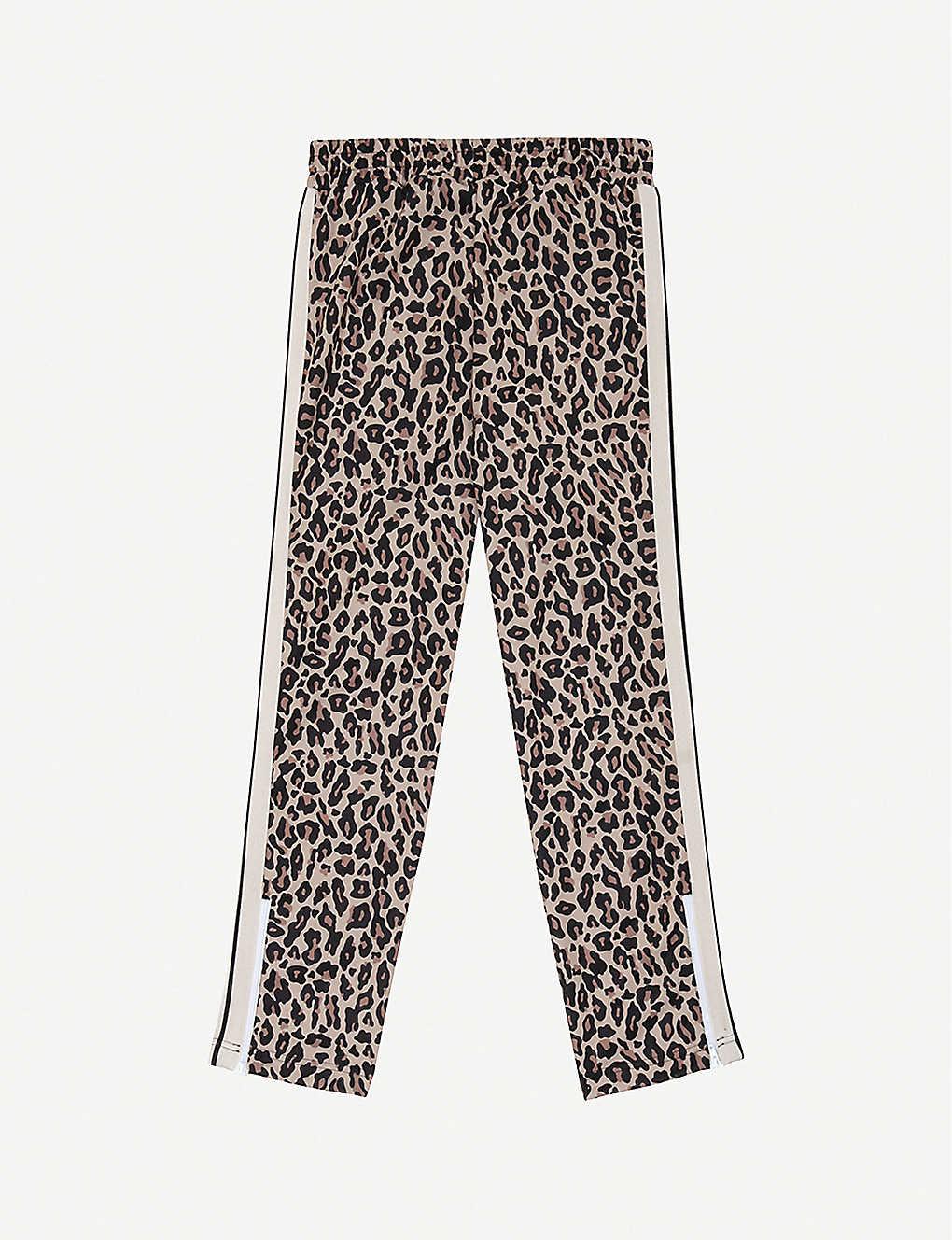 leopard print velour tracksuit