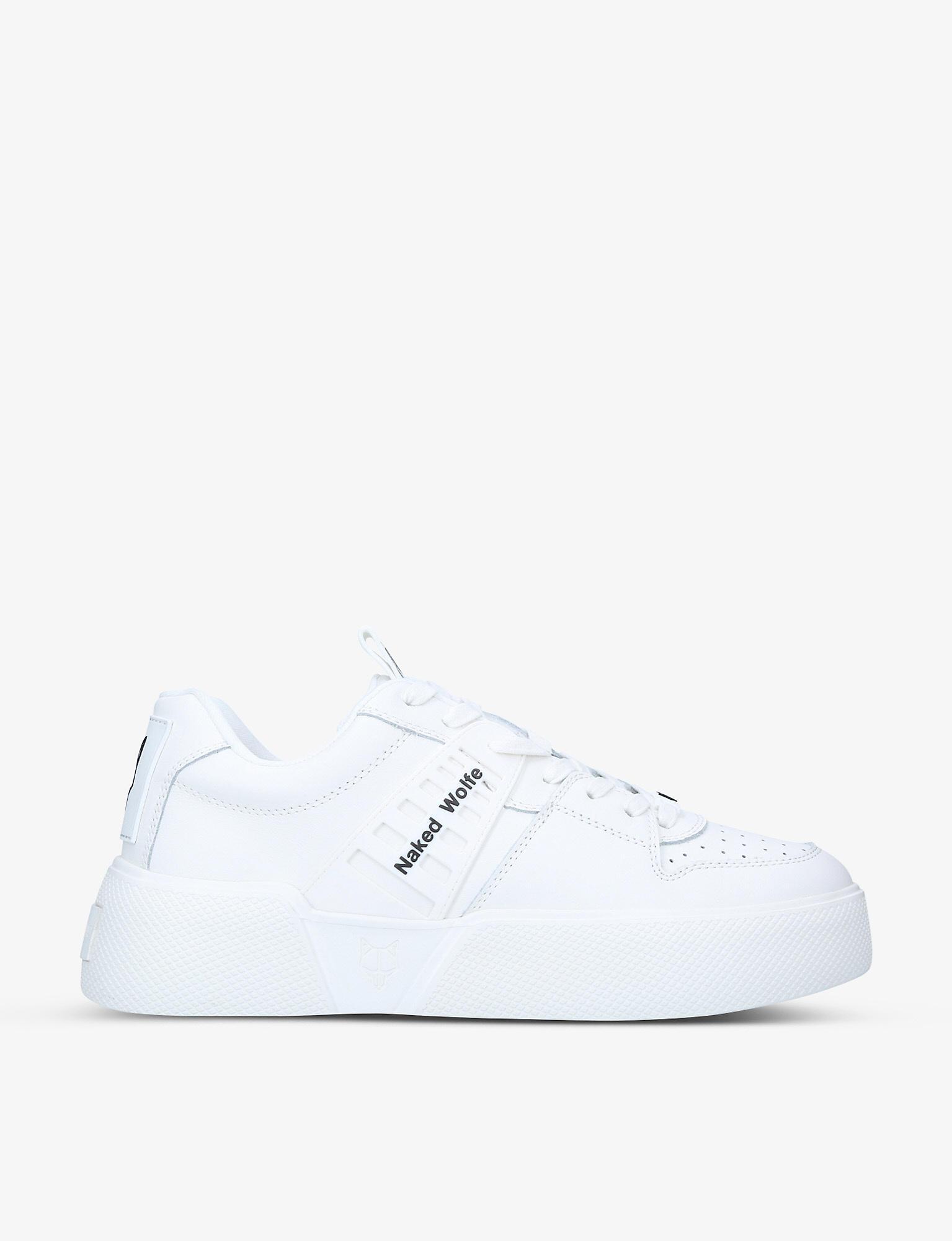 Naked Wolfe Paradox Low Top Leather Trainers In White For Men Lyst 1388