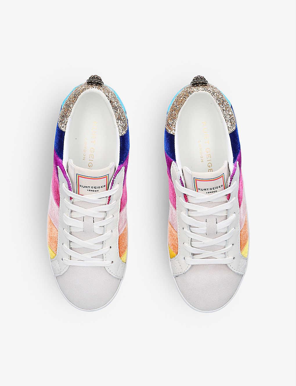 kurt geiger rainbow trainers